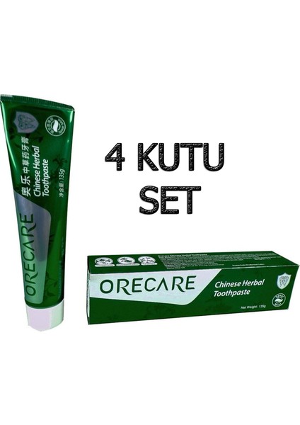 ( 4 Kutu ) Tiens Orecare Bitkisel Diş Macunu 135 ml