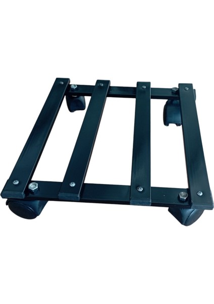 Metal Tasarım Tekerlekli Saksı Altlığı 30 cm Taşınabilir Hareketli Demonte Saksılık Damacanalık fiyatları