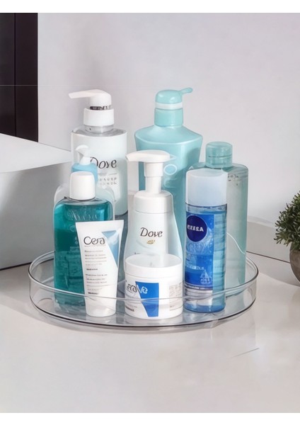 Şeffaf 2'li 360° Döner Organizer, Geniş ve Kullanışlı Depolama Çözümü modelleri