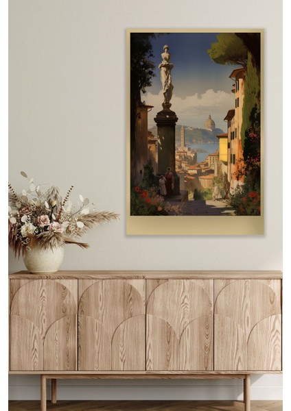Retro Italya Temalı No:5 18X27 Mdf Ahşap Poster Tablo