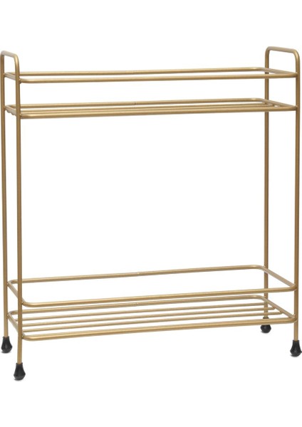 Iki Katlı Eskitme Gold Çok Amaçlı Organizer Raf, Banyo ve Mutfak Düzenleyici fiyatları