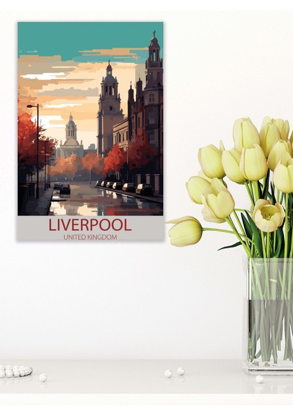 Liverpool Retro Vintage 18X27 Mdf Ahşap Poster Tablo