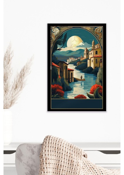 Retro Italya Temalı No:11 18X27 Mdf Ahşap Poster Tablo