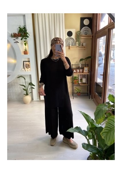 Pliseli Alt Üst Takım