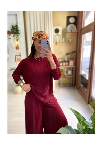 Pliseli Alt Üst Takım