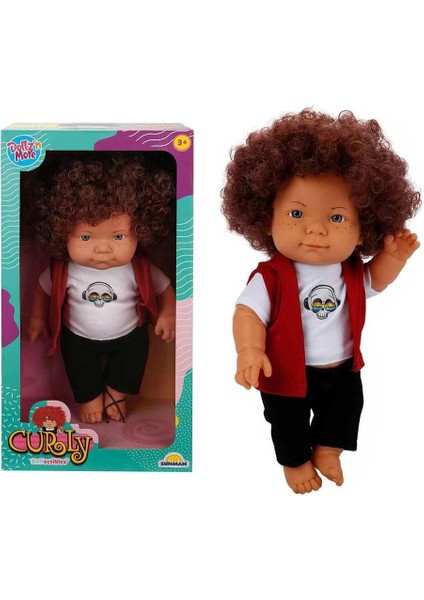 Curly Bebek Tulumlu Elbiseli Et Bebek 35 cm