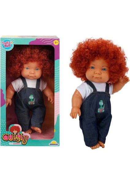 Curly Bebek Tulumlu Elbiseli Et Bebek 35 cm