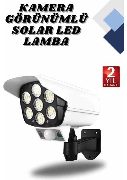 Kamera Görünümlü LED Lamba Dönebilen Bahçe Aydınlatması Duvar Lambası