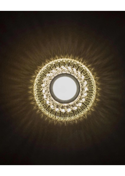 Noas YL65 1657 Ikaros LED Çerçeveli 4000K Kristal Cam Spot Kasa - Priz ve Anahtar Için Uyumlu Çerçeve fiyatları