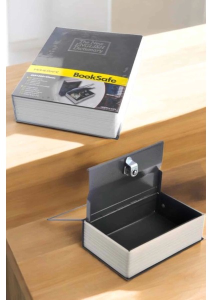 Gizli Kasa Ingilizce Sözlüğü Kitap Görünümlü Anahtarlı Gizli Mini Çelik Kasa Kilitli modelleri