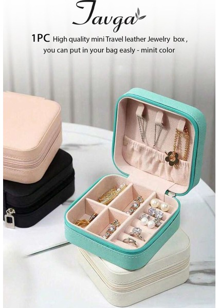 Yeşil Mini Plus Çok Amaçlı Organizer, Kozmetik, Takı ve Aksesuar Saklama Çantası fırsatları