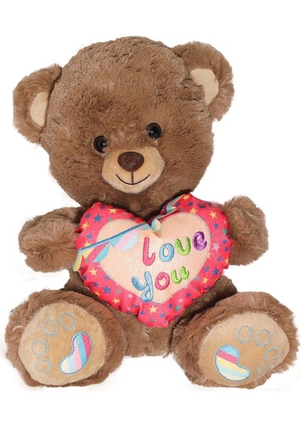 PJH2324 Peluş Kalpli Ayı Love You 30 cm -Vardem