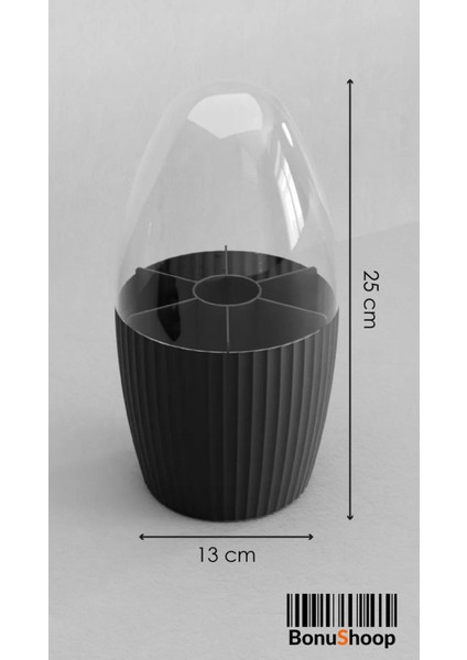 7 Bölmeli Siyah Kozmetik Organizer, Fırça ve Makyaj Malzemeleri Düzenleyici modelleri