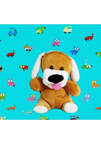 Sevimli Peluş Oyuncak Köpek 25cm Yumuşak Oyuncak Hayvan, Dili Dışarıda Tasarım, Hediye Çocuk Için