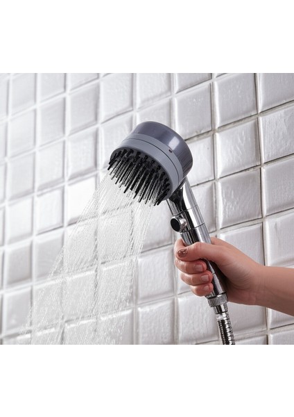 Filtreli Duş Başlığı 3 Mod Yağmur, Püskürtme Tazyikli Akış Masaj Özellikli Su Tasarruflu Stop Tuşlu