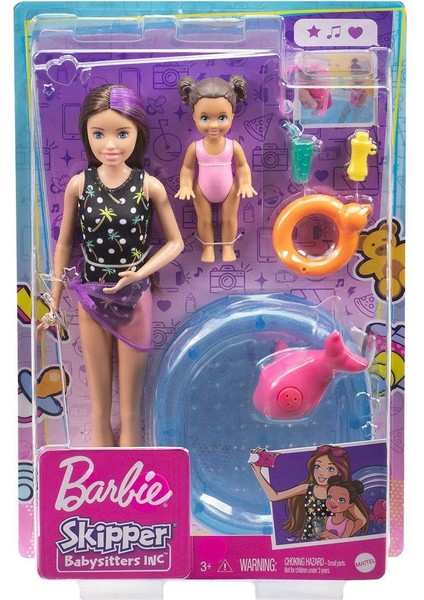 FHY97 Barbie Bebek Bakıcısı Bebeği ve Aksesuarları Oyun Seti