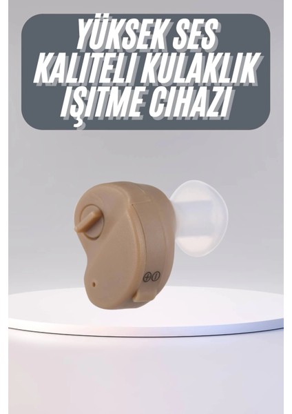 Kulak Içi Ses Yükseltme Işitme Cihazı Gürültü Önleyici Tekli Silikonlu