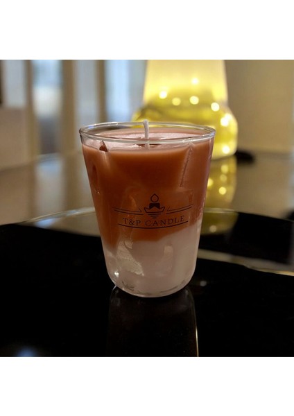 Ice Latte Kahve Kokulu Aromaterapi Hediyelik Mum - Soya Wax Dekoratif Mum