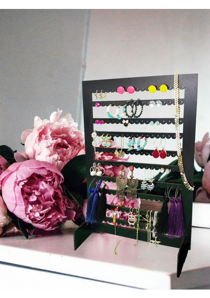 Beyaz Ahşap Takı Askısı, Dekoratif ve Şık Küpe Standı, 3 mm Mdf Malzeme fiyatları