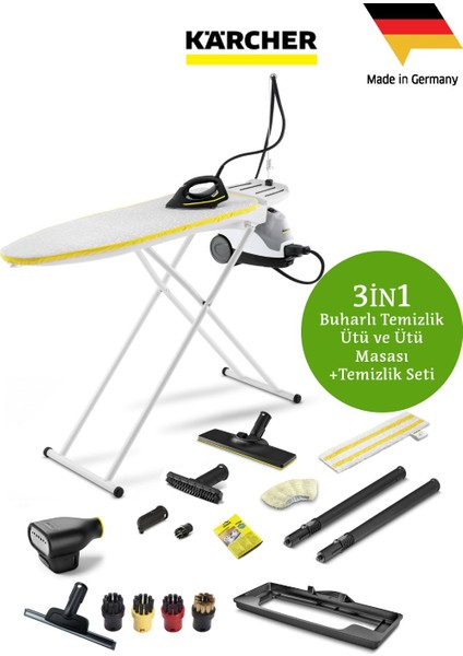 Sı 4 Easyfix Iron Ultra Kit Buharlı Temizlik ve Ütüleme + Ütü Masası+Halı Başlığı+Düzleştirme Aparatı