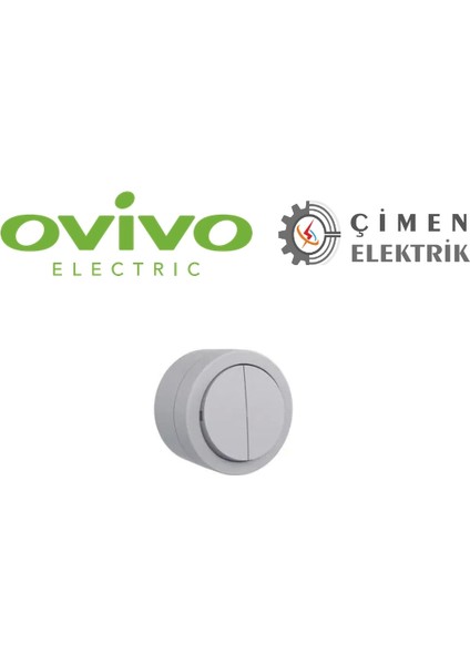 Gri Komutatör Anahtar Sıva Üstü - Elektrik Tesisat Anahtarı