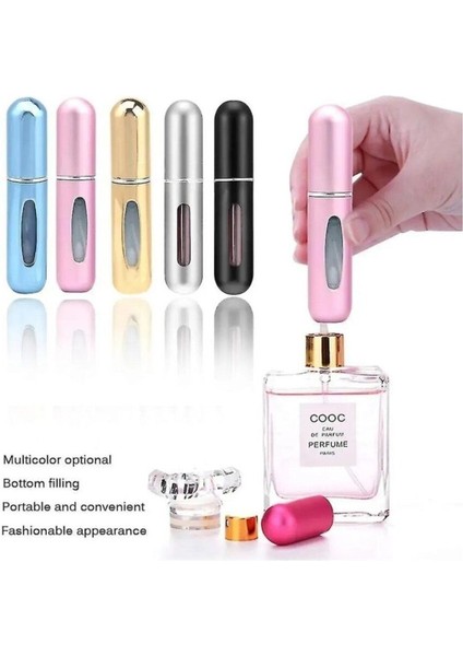 Renkli Mini Parfüm Şişesi, Taşınabilir ve Şık Tasarım