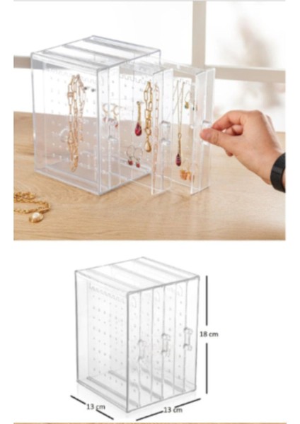 Turuncu Akrilik Takı Düzenleyici, Çekmeceli, Kolye, Küpe ve Bileklik Organize Edici indirimleri