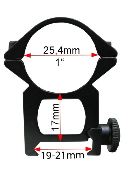 Çift Vidalı 22 mm Dürbün Montaj Ayağı