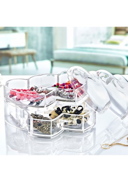 Kalpli Kapaklı Takı ve Aksesuar Saklama Kutusu, Şık ve Pratik Tasarım