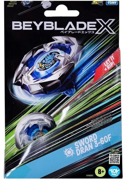 BEY07000 Beyblade 1li Set Sword Dran 3-60F