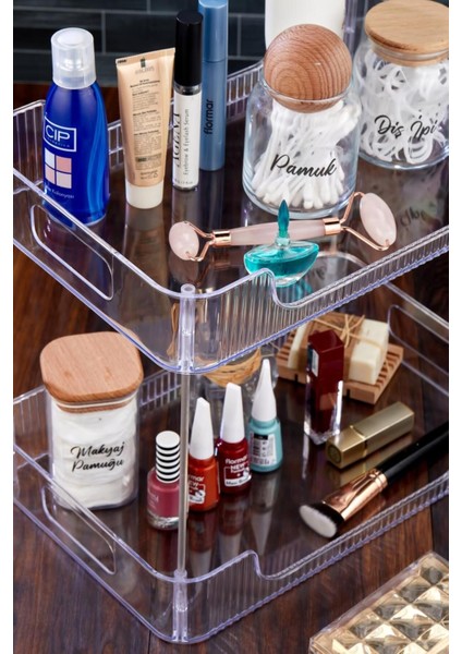 Çok Amaçlı 2 Katlı Düzenleyici, Banyo, Mutfak, Ofis, Kozmetik ve Takı Için modelleri