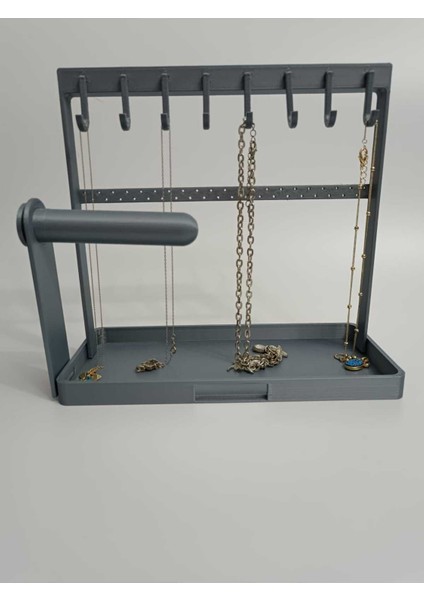 Çoklu Gri Takı Düzenleyici Standı, Şık ve Kullanışlı Tasarım