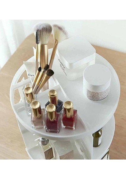 Beyaz ve Turkuaz Renkli 360 Derece Dönebilen Makyaj Düzenleyici indirimleri