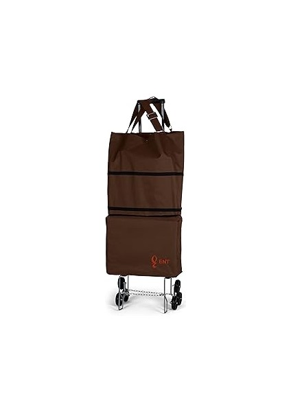 Entcanta Vadi̇ Model Sessiz 6 Tekerli, Çok Fonksiyonlu, Merdiven Çıkabilen Katlanabilir Teleskobik K