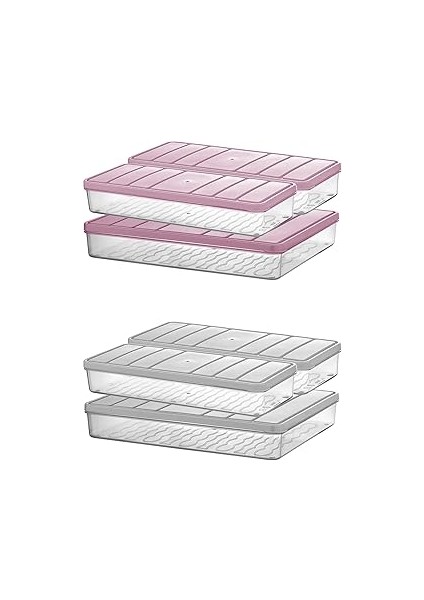 Selka Home Nora 3'lü 1 Büyük + 2 Küçük Boy Gri̇