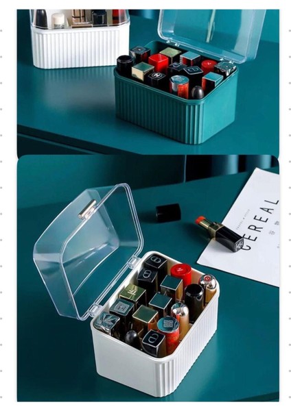 15 Gözlü Ruj ve Oje Kutusu, Şık Makyaj Organizeri fiyatları