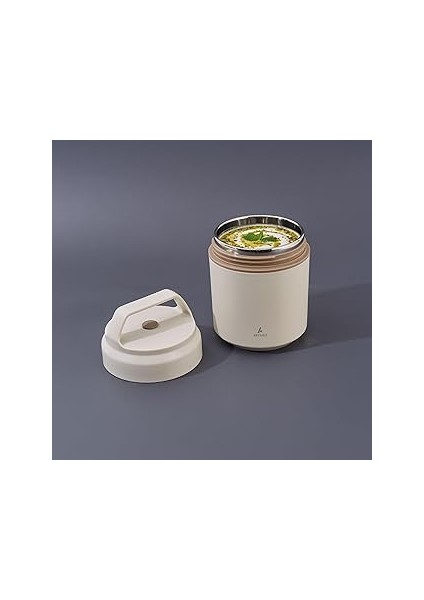 Bento Lunch Box Beige 420 ml