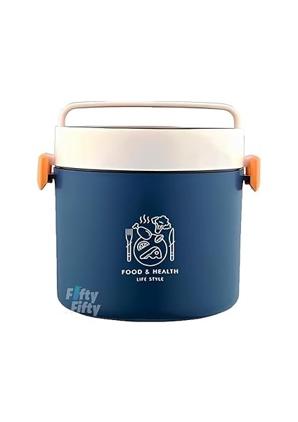 Tek Kat Yuvarlak Bento Lunch Box Ofis-Okul Için Yeni Nesil Sefer Tası -FFLBOX5431KAT