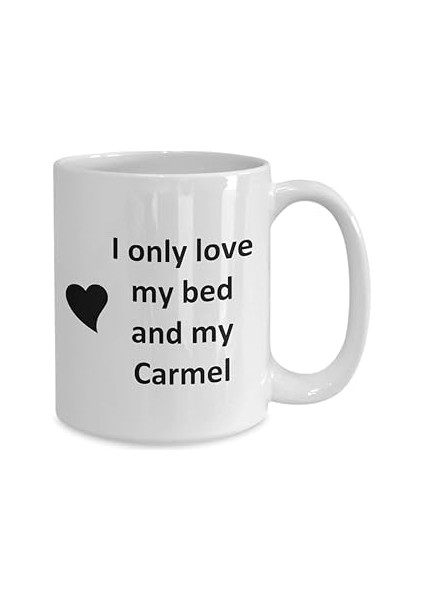 Print Dore Carmel Lover Kupa - Köpek Kuş Evcil Hayvan Adı - Love My Carmel Adı - Ingilizce Kup