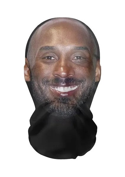 3D Komik Elyaf File Maske Ünlü Serisi Parti Simülasyon Basketbol Yıldızı Kobe Bryant