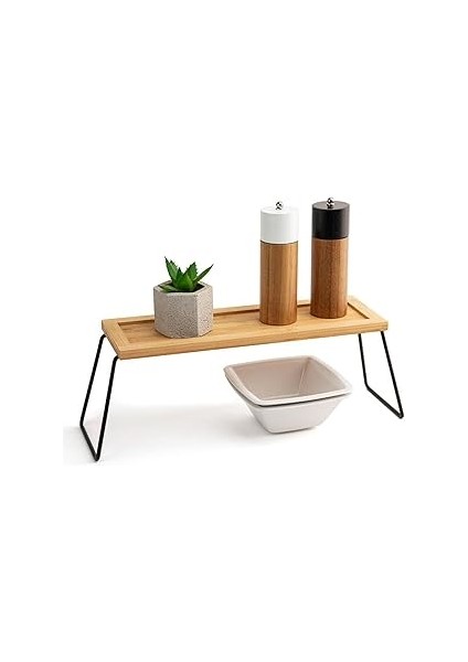 Dekoratif Mutfak Banyo Rafı, ve Metal, 36X12X15 Cm, Düzenleyici Raf