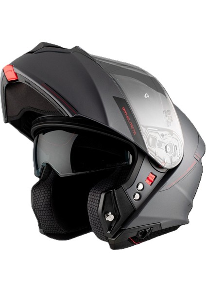 mt Genesis FU935SV Solid A2 Matt Titanium Çene Açılır Motosiklet Kaskı fiyatları