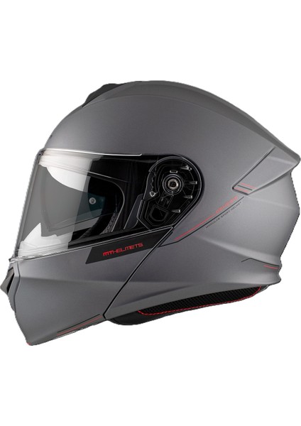 mt Genesis FU935SV Solid A2 Matt Titanium Çene Açılır Motosiklet Kaskı fırsatları