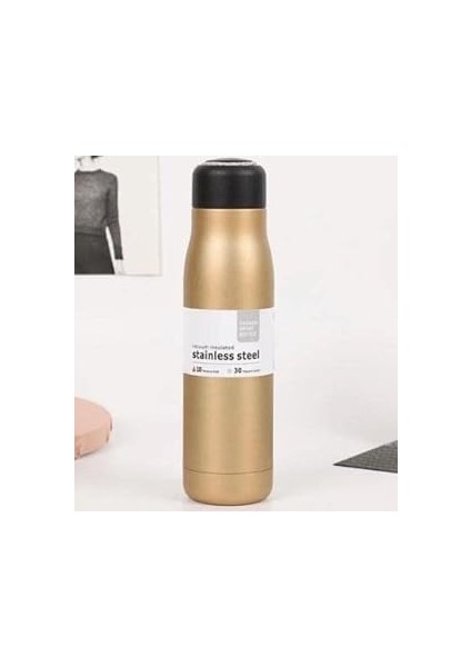 Paslanmaz Çelik Spor Termos 550ML Gold