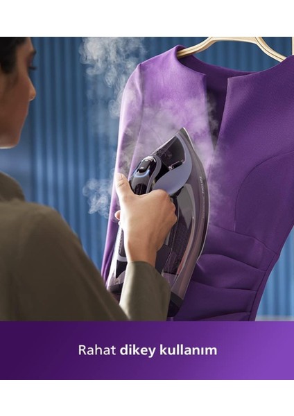 Sıfır Yanık Riski 3000W Yüksek Güç Akıllı Buhar Özelliğine Sahip 8000 Serisi Buharlı Ütü DTS8040+Mini Hav-yün temizleyici fırsatları