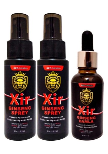 2 Adet 60 ml Spray Erkeğe Özel Karışım Sprey + 1 Adet Xir Bay Bayan Özel 50 ml İçecek