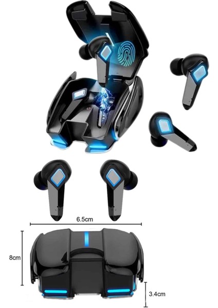 Oyuncu Kulaklığı Bluetooth Kulaklık Kablosuz Rgb Işıklı Gamer Kulaklık Gürültü Önleyici modelleri