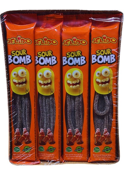 Sour Bomb Jelibon Kola Aromalı Yumuşak Şeker 24 Adet