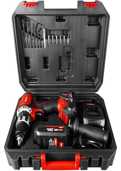 20V Akülü Darbeli Matkap, 80 Nm, Çift Batarya, Şarj Cihazı ve Çantalı fiyatları