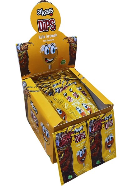 Dips Toz Şekerli Kola Aromalı Lolipop 36 Adet fiyatları